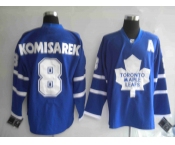 nhl jerseys pittaburgh toronto maple leafs 8# komisarek blue