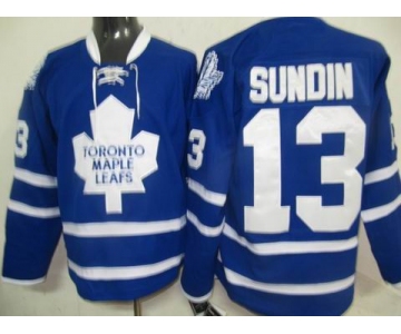 nhl jerseys toronto maple leafs #13 sundin blue (ccm)