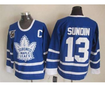 nhl jerseys toronto maple leafs #13 sundin blue[patch C]