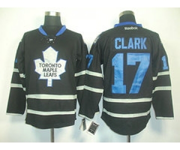 nhl jerseys toronto maple leafs #17 clark black