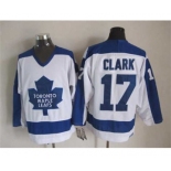 nhl jerseys toronto maple leafs #17 clark white[m&n]