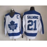 nhl jerseys toronto maple leafs #21 salming white[m&n][salming][patch C]