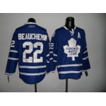 nhl jerseys toronto maple leafs #22 beauchemin blue