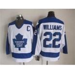 nhl jerseys toronto maple leafs #22 williams white[m&n][williams][patch C]