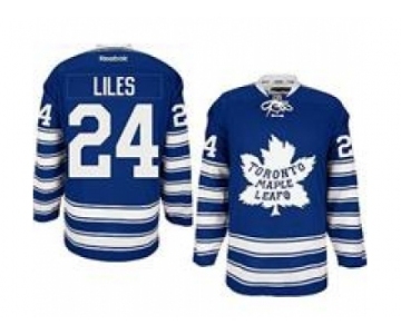 nhl jerseys toronto maple leafs #24 liles blue[2014 winter classic]