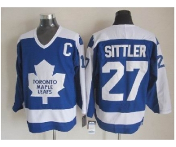 nhl jerseys toronto maple leafs #27 sittler 1978 ccm vintage throwback blue