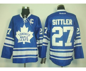 nhl jerseys toronto maple leafs #27 sittler blue