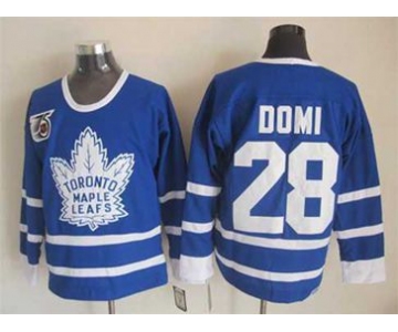 nhl jerseys toronto maple leafs #28 domi blue[domi][75th]