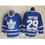 nhl jerseys toronto maple leafs #29 potvin blue[75th]