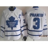 nhl jerseys toronto maple leafs #3 phaneuf patch white (patch c)