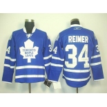 nhl jerseys toronto maple leafs #34 reimer blue