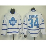 nhl jerseys toronto maple leafs #34 reimer full white