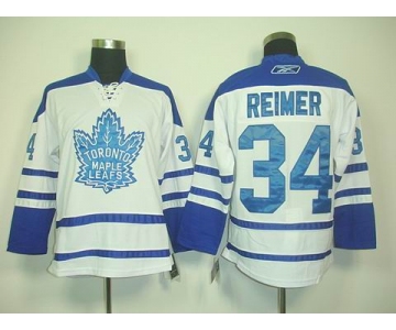 nhl jerseys toronto maple leafs #34 reimer white