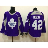 nhl jerseys toronto maple leafs #42 bozak purple