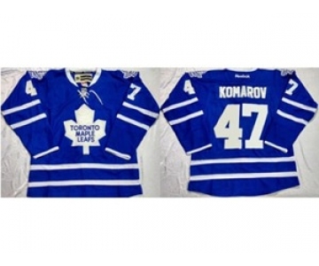 nhl jerseys toronto maple leafs #47 leo komarov blue