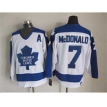 nhl jerseys toronto maple leafs #7 mcdonald white[patch A][m&n][mcdonald]