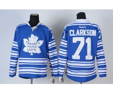 nhl jerseys toronto maple leafs #71 clarkson blue[2014 winter classic]