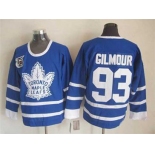 nhl jerseys toronto maple leafs #93 gilmour blue[75th]