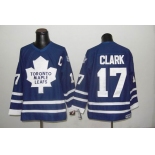 nhl toronto maple leafs #17 wendel clark blue ccm