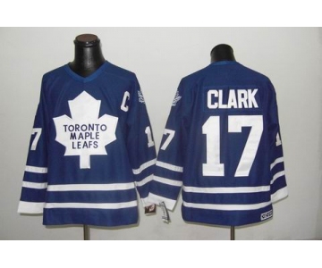 nhl toronto maple leafs #17 wendel clark blue ccm