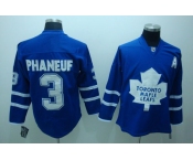 nhl toronto maple leafs #3 phaneuf apatch blue A