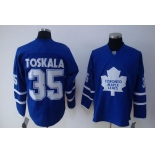 nhl toronto maple leafs #35 toskala blue