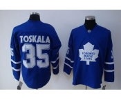 nhl toronto maple leafs #35 toskala blue