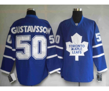 nhl toronto maple leafs #50 gustavsson blue