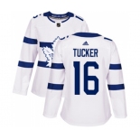 Women Adidas Toronto Maple Leafs #16 Darcy Tucker Authentic White 2018 Stadium Series NHL Jersey