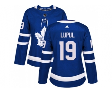 Women Adidas Toronto Maple Leafs #19 Joffrey Lupul Blue Home Authentic Stitched NHL Jersey