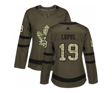 Women Adidas Toronto Maple Leafs #19 Joffrey Lupul Green Salute to Service Stitched NHL Jersey