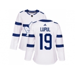 Women Adidas Toronto Maple Leafs #19 Joffrey Lupul White Authentic 2018 Stadium Series Stitched NHL Jersey