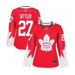 Women Adidas Toronto Maple Leafs #27 Darryl Sittler Authentic Red Alternate NHL Jersey