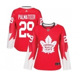 Women Adidas Toronto Maple Leafs #29 Mike Palmateer Authentic Red Alternate NHL Jersey