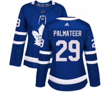 Women Adidas Toronto Maple Leafs #29 Mike Palmateer Authentic Royal Blue Home NHL Jersey