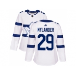 Women Adidas Toronto Maple Leafs #29 William Nylander White Authentic 2018 Stadium Series Stitched NHL Jersey