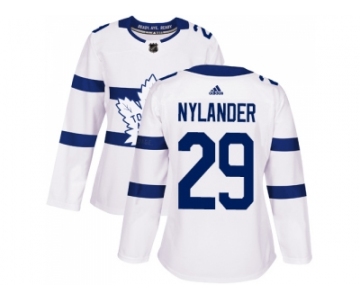 Women Adidas Toronto Maple Leafs #29 William Nylander White Authentic 2018 Stadium Series Stitched NHL Jersey