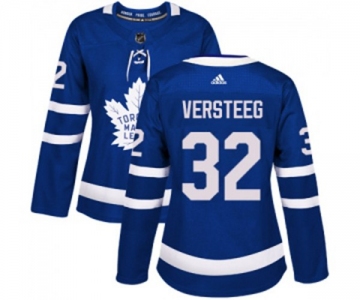 Women Adidas Toronto Maple Leafs #32 Kris Versteeg Authentic Royal Blue Home NHL Jersey