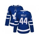 Women Adidas Toronto Maple Leafs #44 Morgan Rielly Blue Home Authentic Stitched NHL Jersey