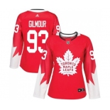 Women Adidas Toronto Maple Leafs #93 Doug Gilmour Authentic Red Alternate NHL Jersey