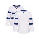 Women Adidas Toronto Maple Leafs Blank White Authentic 2018 Stadium Series Stitched NHL Jersey