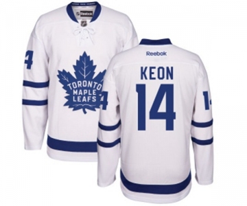 Women Reebok Toronto Maple Leafs #14 Dave Keon Authentic White Away NHL Jersey