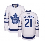 Women Reebok Toronto Maple Leafs #21 Borje Salming Authentic White Away NHL Jersey