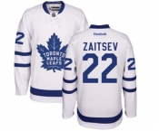 Women Reebok Toronto Maple Leafs #22 Nikita Zaitsev Authentic White Away NHL Jersey