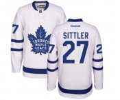 Women Reebok Toronto Maple Leafs #27 Darryl Sittler Authentic White Away NHL Jersey