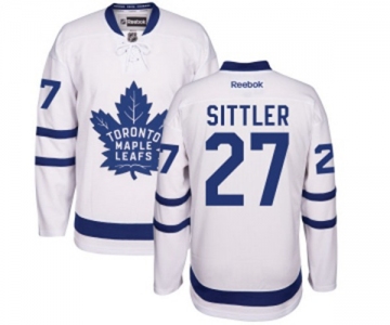 Women Reebok Toronto Maple Leafs #27 Darryl Sittler Authentic White Away NHL Jersey