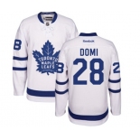 Women Reebok Toronto Maple Leafs #28 Tie Domi Authentic White Away NHL Jersey