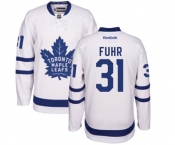 Women Reebok Toronto Maple Leafs #31 Grant Fuhr Authentic White Away NHL Jersey