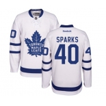 Women Reebok Toronto Maple Leafs #40 Garret Sparks Authentic White Away NHL Jersey