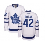 Women Reebok Toronto Maple Leafs #42 Tyler Bozak Authentic White Away NHL Jersey